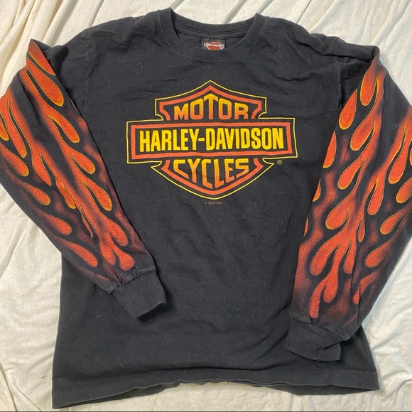SOLD Vintage Harley Davidson Long Sleeve - Picture 4 of 6